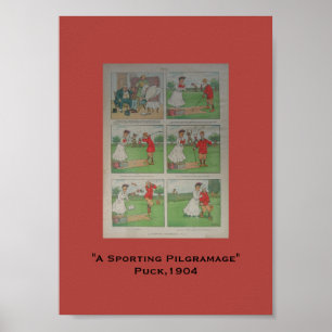 Póster Pilgramaje deportivo A Personalizado de Puck Golf 