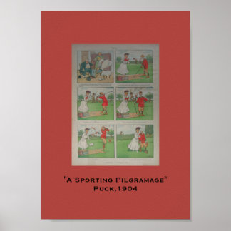 Póster Pilgramaje deportivo A Personalizado de Puck Golf 