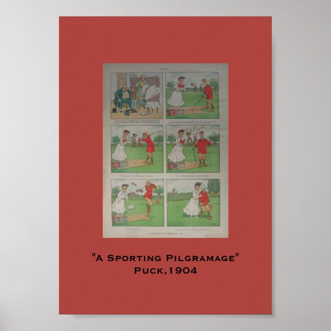 Póster Pilgramaje deportivo A Personalizado de Puck Golf  (Frente)