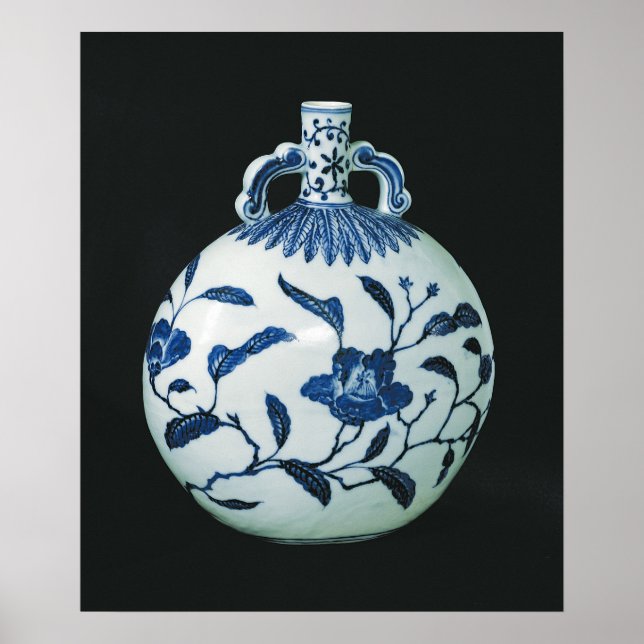 Póster Pilgrim's 'Blue and White' Gourd with Floral (Frente)