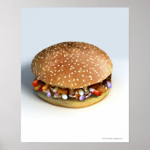 Póster Pill Burger
