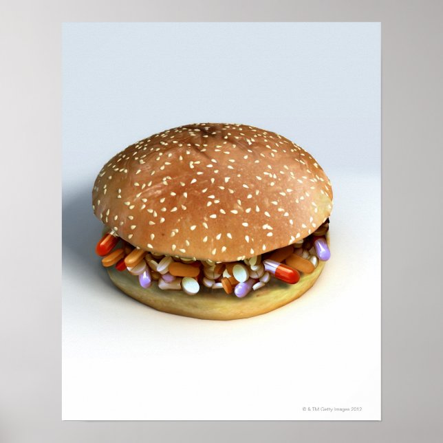 Póster Pill Burger (Frente)