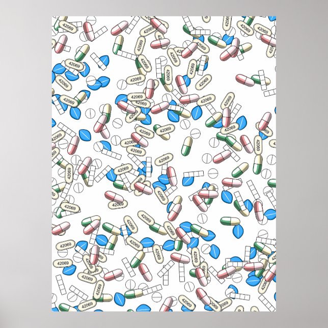 Póster Pill Sprinkles Pattern (Frente)