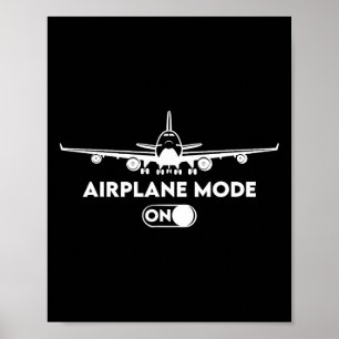 Póster Piloto C172 regalo de vuelo modo avión
