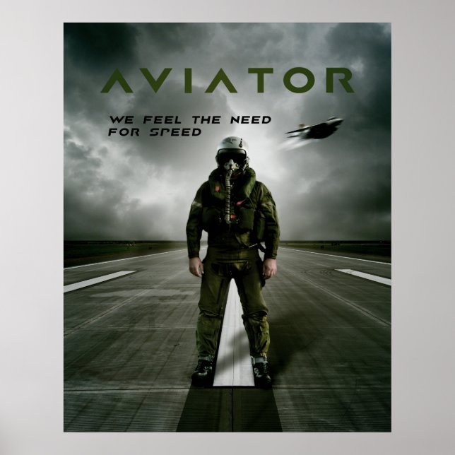 Póster Piloto de Aviator Fighter (Frente)