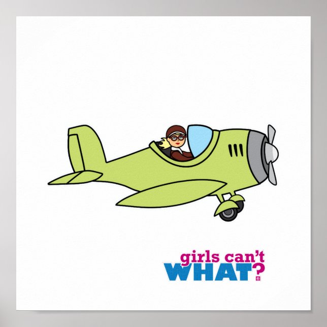Póster Piloto de avión (Frente)