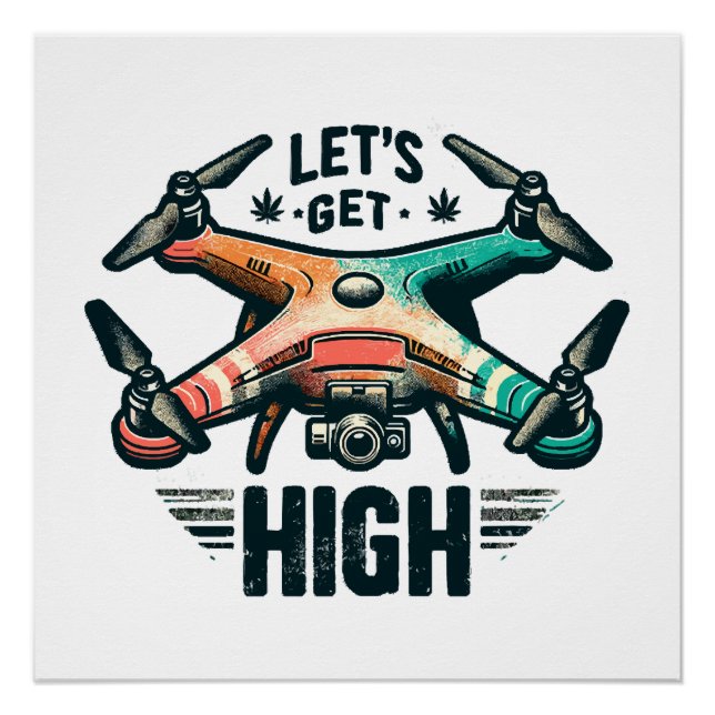 Póster Piloto de dron (Anverso)