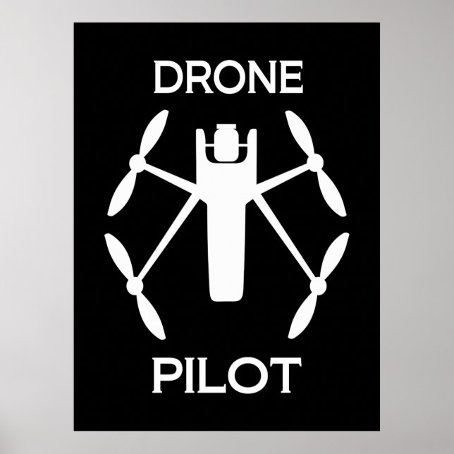 Póster Piloto de drones de clases (Frente)