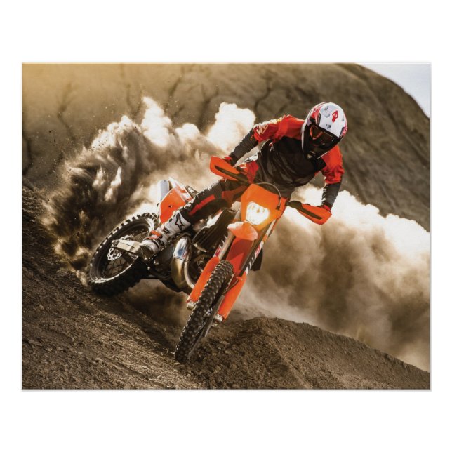 Póster Piloto de Motocross (Anverso)