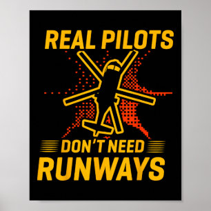 Póster Piloto de Pilotos Reales no necesita correr a una