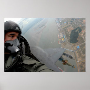 Póster Piloto F-16 de la Fuerza Aérea