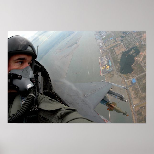 Póster Piloto F-16 de la Fuerza Aérea (Frente)