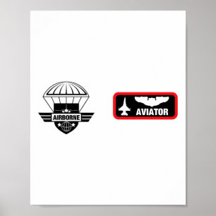 Póster Piloto piloto de aviones de combate Aviador Milita