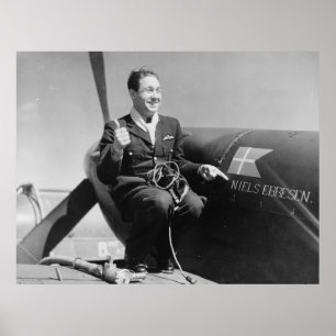 Póster Piloto RAF danés