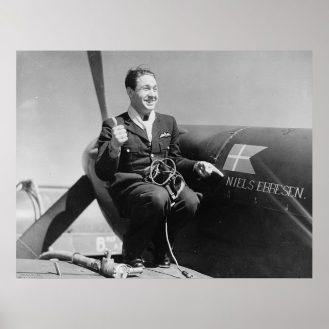 Póster Piloto RAF danés (Frente)