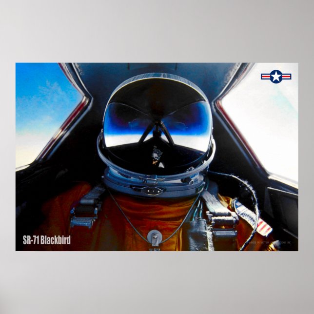 PÓSTER PILOTO SR-71 BLACKBIRD (Frente)