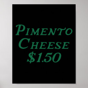 Póster Pimento Cheese Golf Foodie Torneo de Golf Cumpleañ
