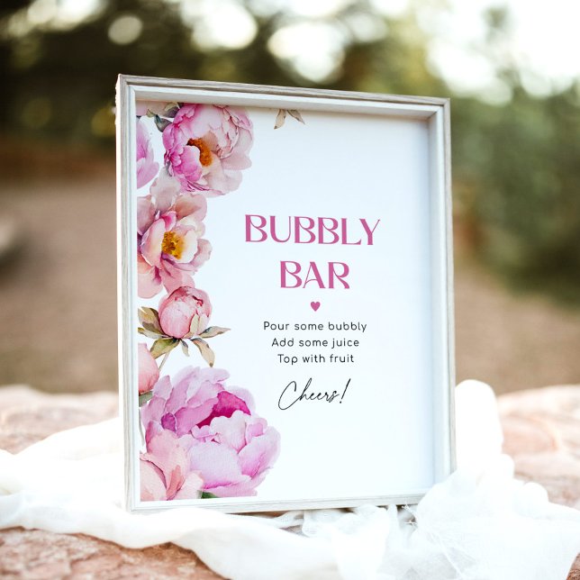 Póster Pimera floral rosa brillante pomposa de novia burb (Subido por el creador)