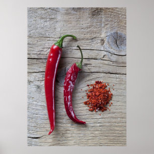 Póster Pimienta de chile rojo