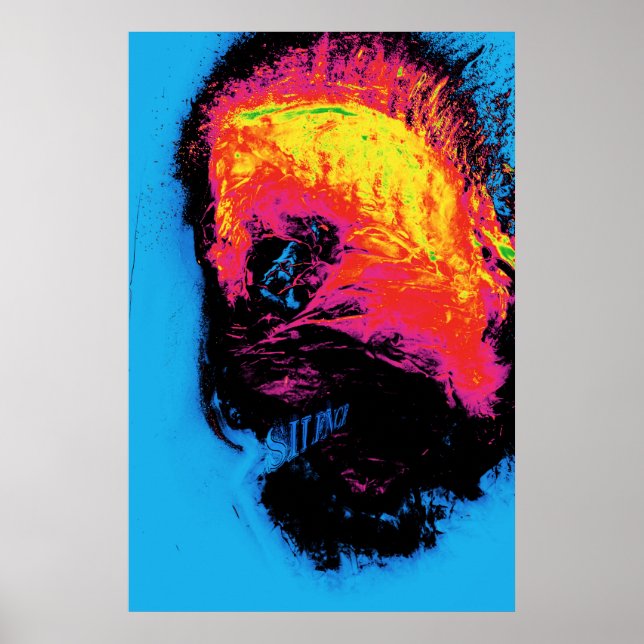 Póster pimienta y plástico silenciados (Frente)