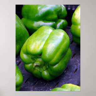 Póster Pimientas verdes