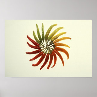 Póster Pimientos calientes