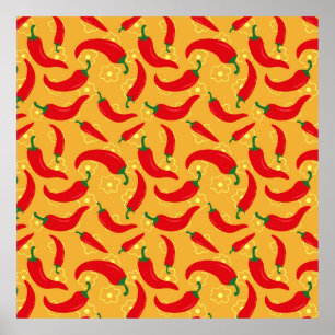 Póster Pimientos calientes