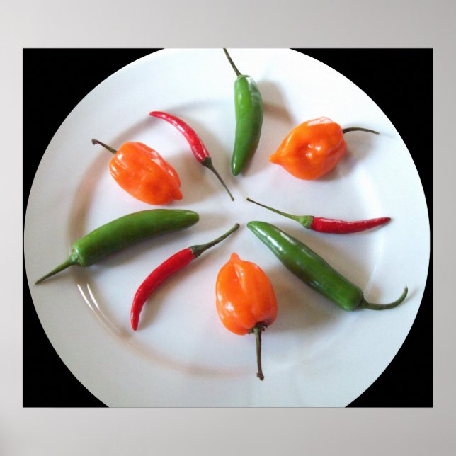 Póster Pimientos calientes (Frente)