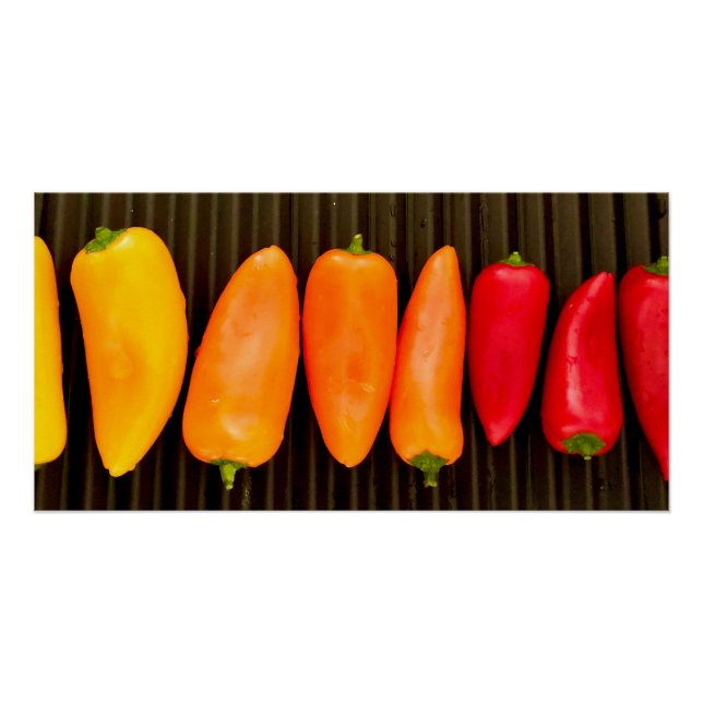 Póster Pimientos de arcoiris (Anverso)