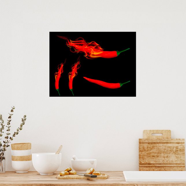 Póster Pimientos de chile inflamables (Subido por el creador)