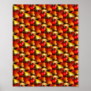 Póster Pimientos rojos y amarillos