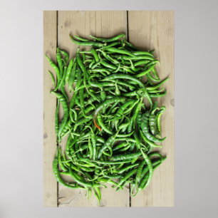 Póster Pimientos verdes
