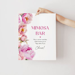 Póster Pimonera floral rosa brillante púrpura nupcial mim