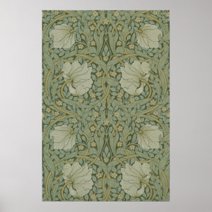 Póster Pimpernel de William Morris Vintage Floral Textil
