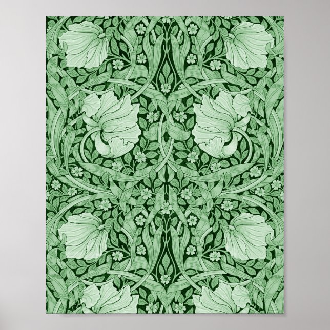 Póster Pimpernel Green, William Morris (Frente)