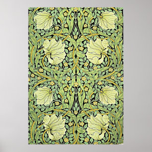 Póster Pimpernel (verde) de William Morris,