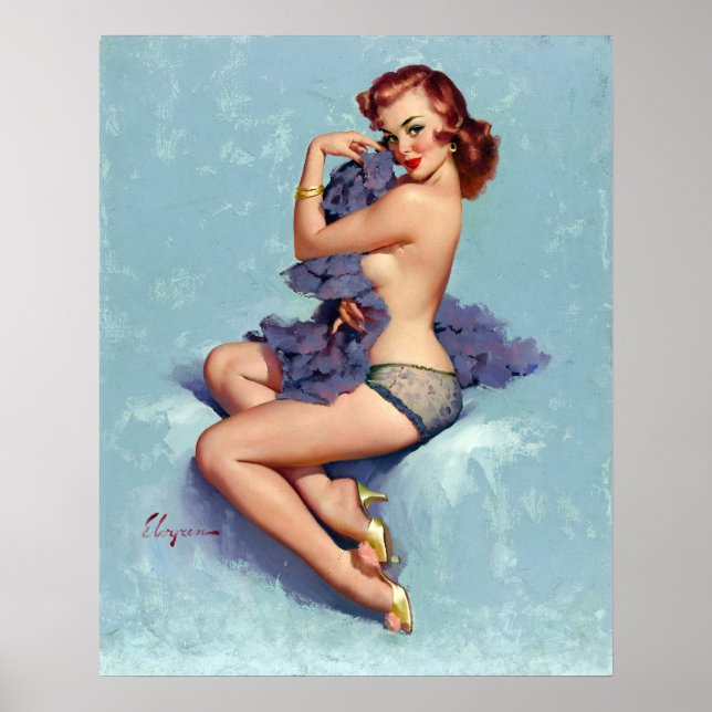 Póster Pin de belleza de pelirrojos (Frente)