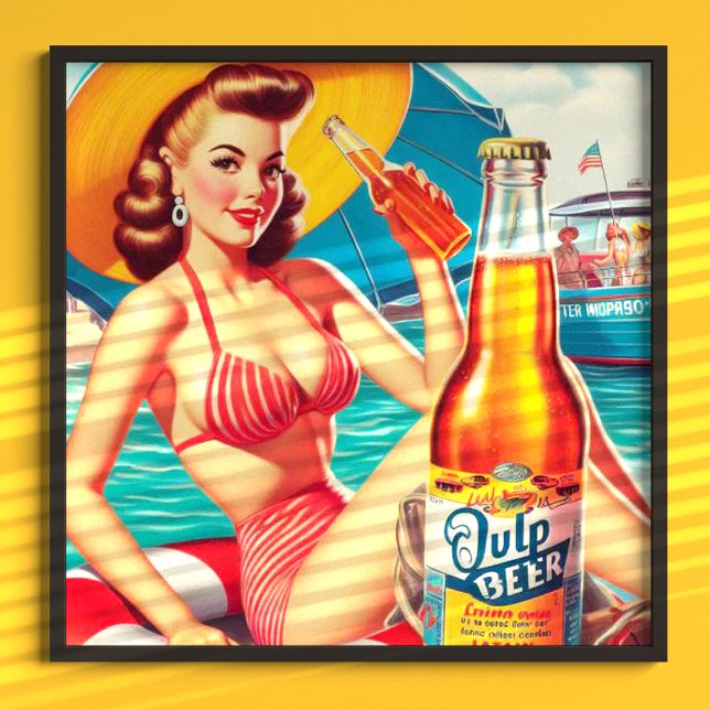 Póster Pin de cerveza de verano (Subido por el creador)