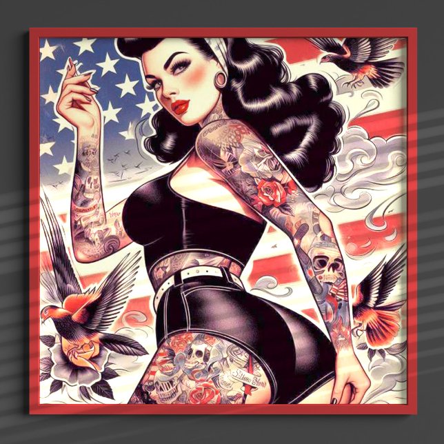 Póster Pin de tatuaje americano (Subido por el creador)