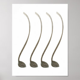 Póster Pin the Tail Cow Tails Farm Animals Girl Birthday