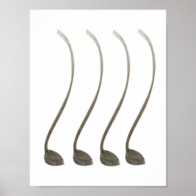 Póster Pin the Tail Cow Tails Farm Animals Girl Birthday (Frente)