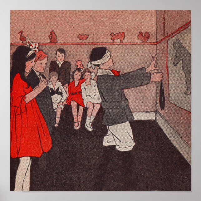 Póster Pin the tail Donkey (Frente)