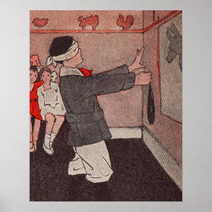 Póster Pin the tail Donkey