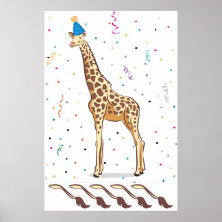 Póster Pin the Tail on the Giraffe