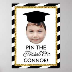Póster Pin the Tassel on the Grad Photo Game