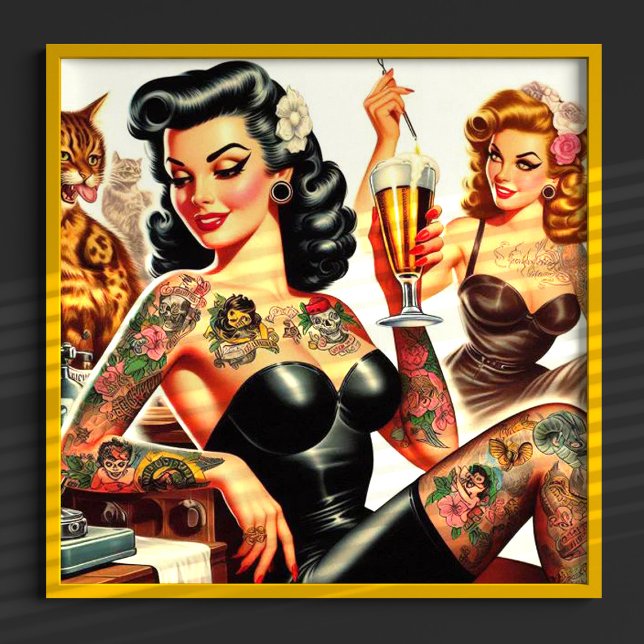 Póster Pin-up Fiesta de cerveza (Subido por el creador)