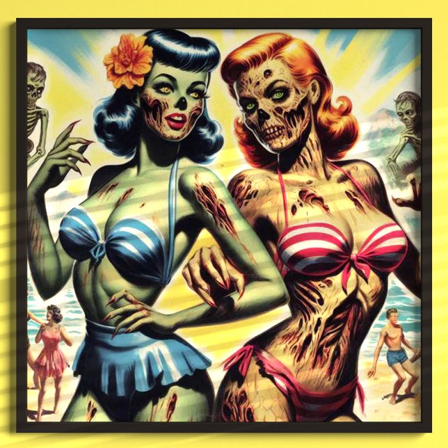 Póster Pin-ups Retro Zombie (Subido por el creador)