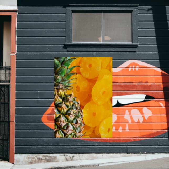 Póster Piña con rodajas de piña cortada, alimentos, ZSSG (Subido por el creador)