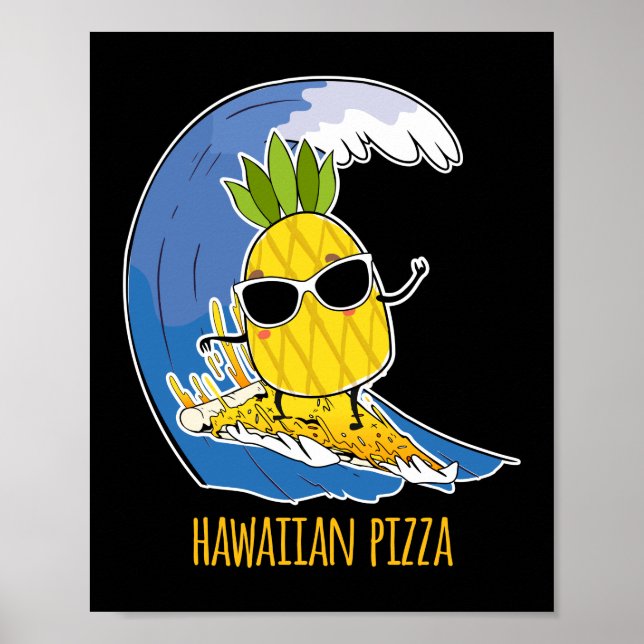 Póster Piña De Piña Pizza Hawaiana Piña En Pizza (Frente)