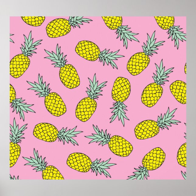 Póster Piña de verano: Pérdida de fruta de época (Frente)